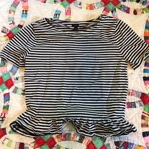 Striped JCrew Peplum Top!